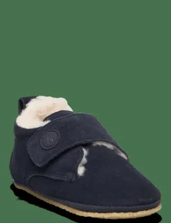 Wheat Taj Wool Indoor Shoe - Inneskor NAVY Clearance