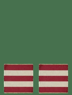 Noble House TALLRIKSUNDERLÄGG JUTE STRIPE - Servering RED Online