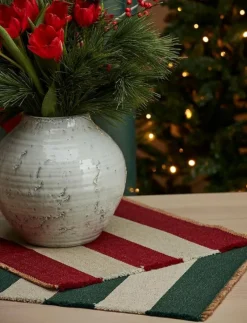 Noble House TALLRIKSUNDERLÄGG JUTE STRIPE - Servering RED Online