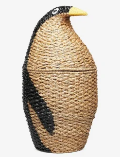 Bloomingville Tazia Basket w/Lid, Black, Bankuan Grass - Förvaringskorgar MULTI-COLOR Outlet