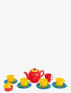 TEA SET IN NET L:19 CM 17 PCS - Leksakskök & Tillbehör|Dantoy Best
