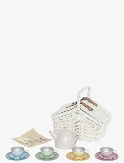 JaBaDaBaDo Teservis med korg pastell - Leksakskök & Tillbehör MULTI COLOURED Clearance