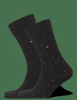 TH MEN SOCK 2P STRUCTURE DOT - Vanliga strumpor|Tommy Hilfiger Online
