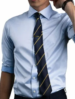 AN IVY The Ivy Silk - Slipsar NAVY/GOLD Discount