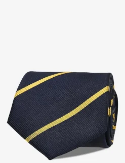 AN IVY The Ivy Silk - Slipsar NAVY/GOLD Discount