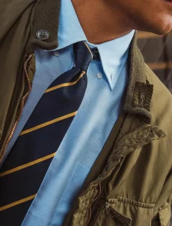 AN IVY The Ivy Silk - Slipsar NAVY/GOLD Discount