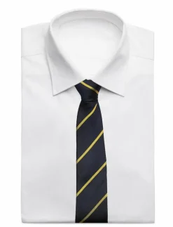 AN IVY The Ivy Silk - Slipsar NAVY/GOLD Discount