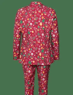 The Awesome Christmas Suit Rød - Kostymer|Happy Seasons Online