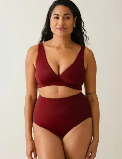 Boob The Go-To bikini top - Triangelformad bikinis DARK SIENNA
