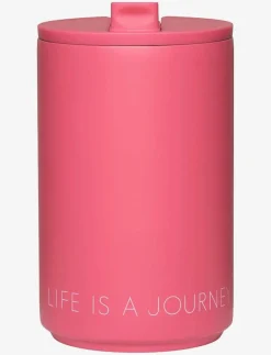 Design Letters Thermo/Insulated Cup - Termosmuggar CHERRY PINK 2045C Clearance