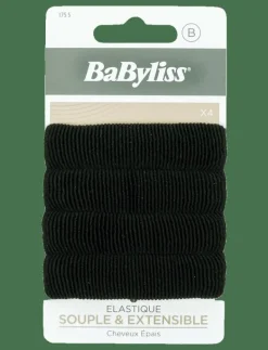 Babyliss Paris Thick soft elastics 4 pcs - Hårsnoddar CLEAR New
