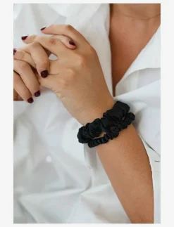 By Barb Thin silk hair tie - Hårsnoddar BLACK Sale