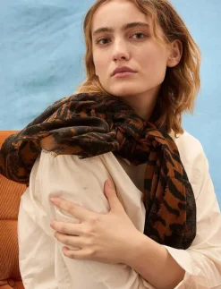 Becksöndergaard Tigarea Woo Scarf - Sjalar BROWN SUGAR Online