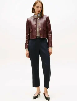 Tommy Hilfiger TIMELESS WOOL SLIM STRT PANT - Slim fit-byxor BLACK Hot