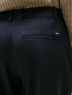 Tommy Hilfiger TIMELESS WOOL SLIM STRT PANT - Slim fit-byxor BLACK Hot