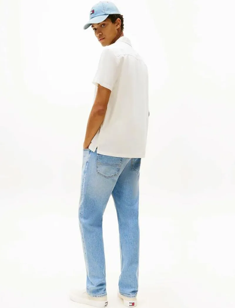 TJM LINEN BLEND CAMP SS EXT - Linneskjortor|Tommy Jeans Online