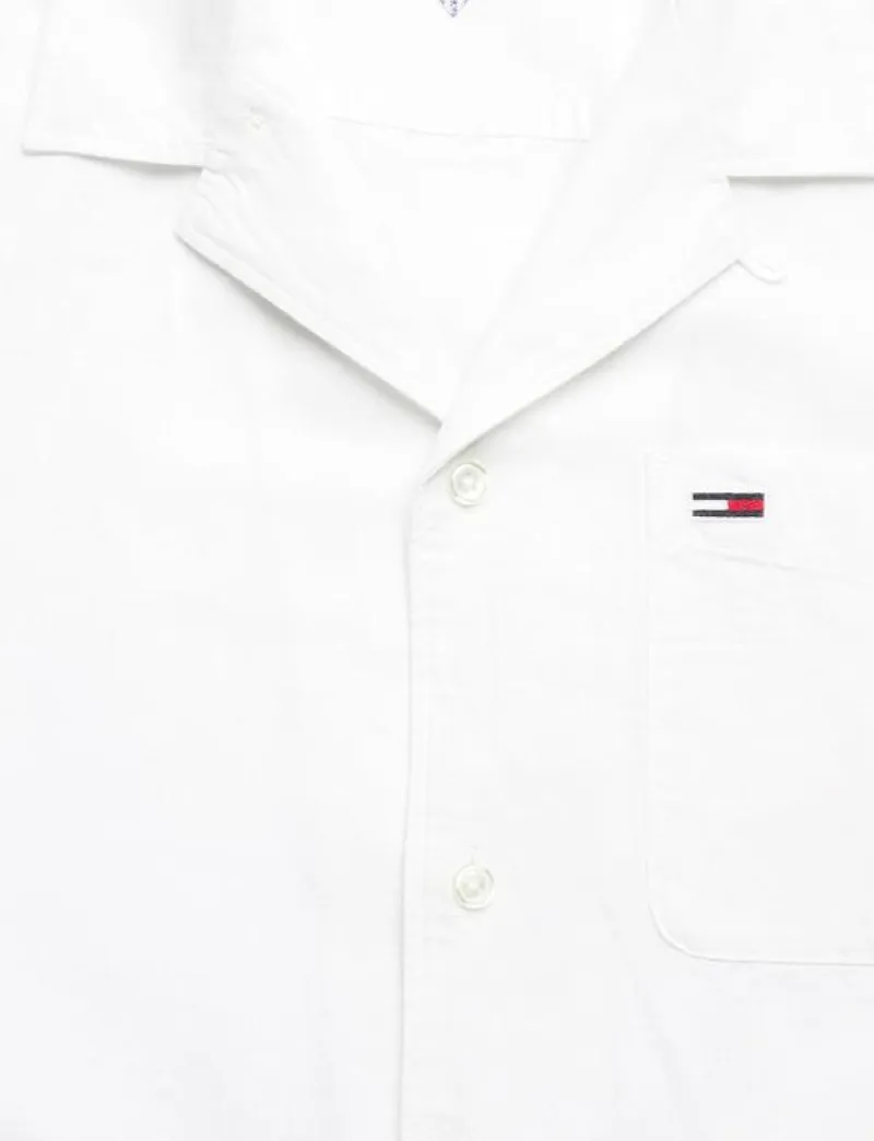 TJM LINEN BLEND CAMP SS EXT - Linneskjortor|Tommy Jeans Online