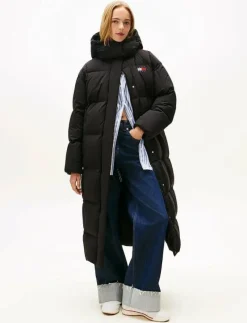 TJW ALASKA GRID DWN MXI COAT EXT - Dunkappor|Tommy Jeans Hot