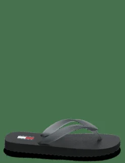 Tommy Hilfiger TJW LOGO FLIP FLOP - Sandaler WASHED BLACK Clearance