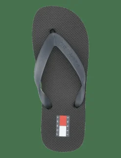 Tommy Hilfiger TJW LOGO FLIP FLOP - Sandaler WASHED BLACK Clearance