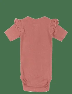 The New TNSBOriel S_S Rib Body - Kortärmad body OLD ROSE Clearance