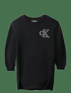 TOWLING MONOGRAM TERRY LS DRESS - Långärmade vardagsklänningar|Calvin Klein Hot