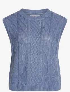 Sirup Copenhagen Trendy Knitted West - Stickade västar STONEWASH Online