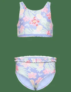 Roxy TROPICAL STORY CROP TOP SET - Bikini GRAPEMIST TROPICAL PAR TAY Best