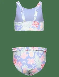 Roxy TROPICAL STORY CROP TOP SET - Bikini GRAPEMIST TROPICAL PAR TAY Best