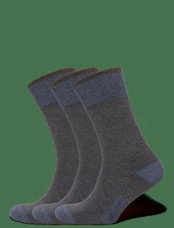 Amanda Christensen True Stripe Sock - Vanliga strumpor DK BLUE MELANGE Online