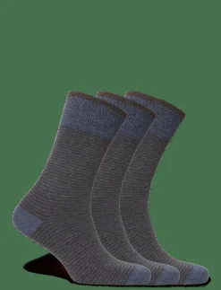 Amanda Christensen True Stripe Sock - Vanliga strumpor DK BLUE MELANGE Online