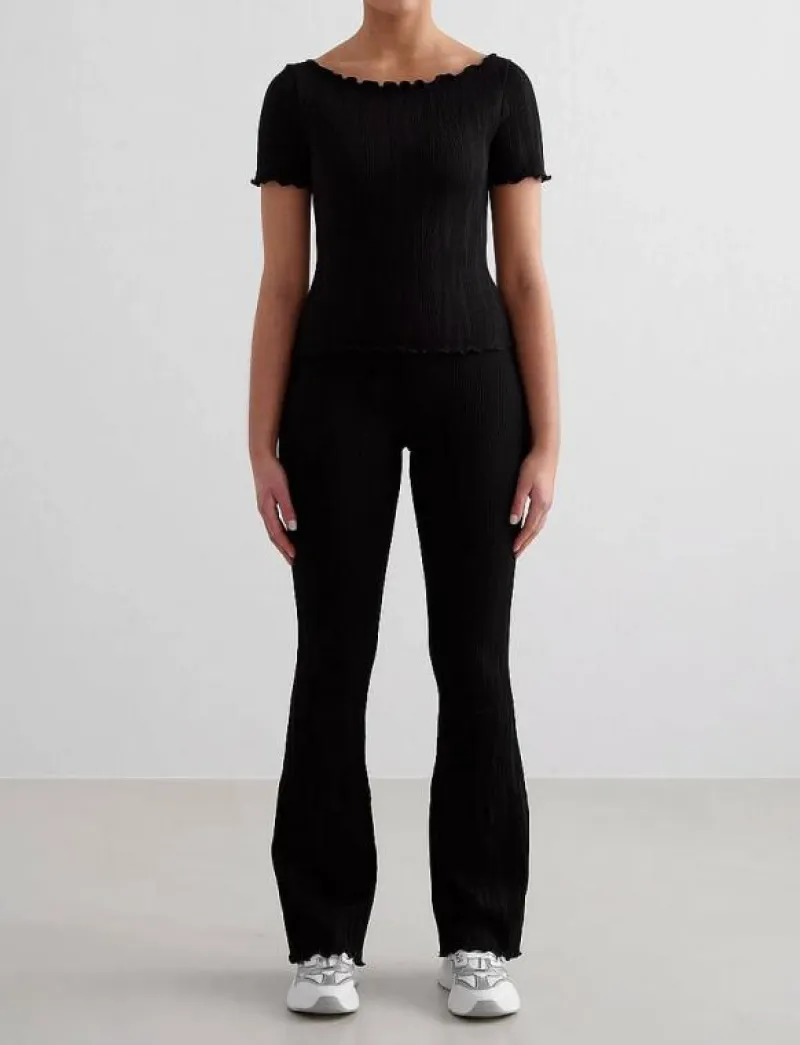 aim´n Tulip Flare Tights - Byxor BLACK