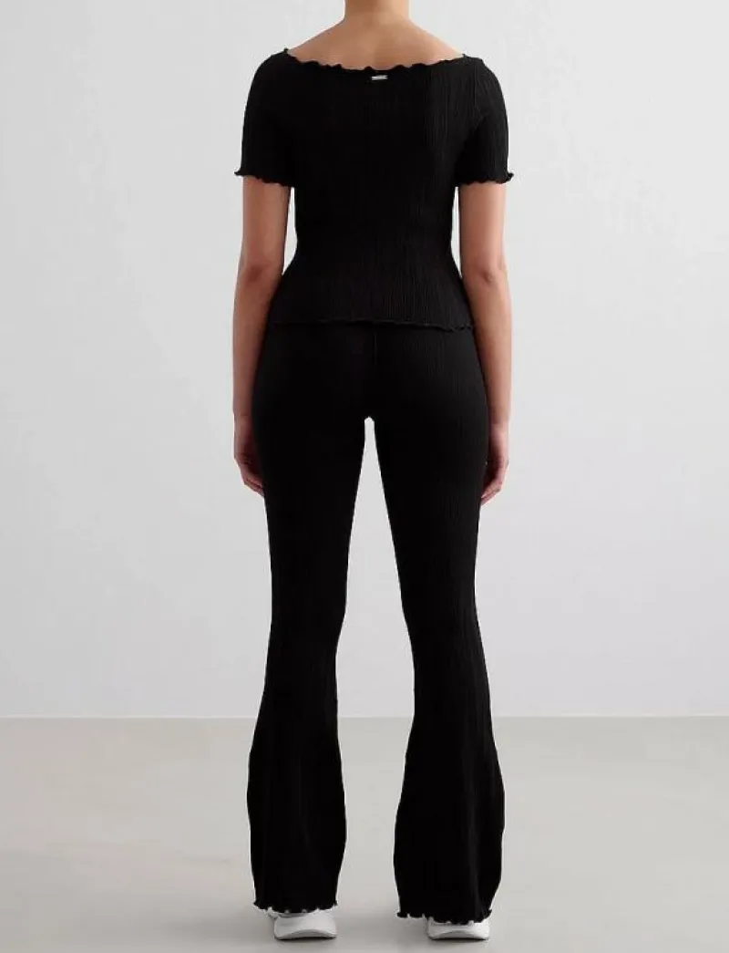 aim´n Tulip Flare Tights - Byxor BLACK