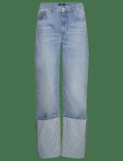 Turned-up straight jeans - Straight jeans|Mango Outlet