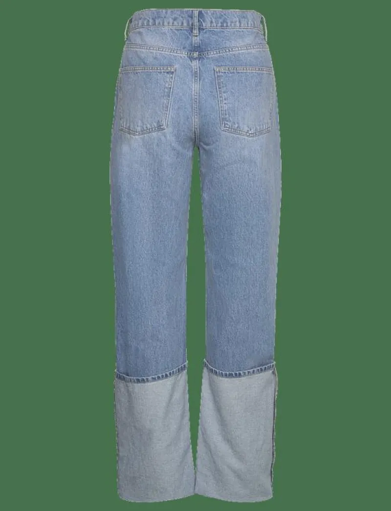 Turned-up straight jeans - Straight jeans|Mango Outlet