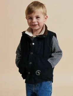 Copenhagen Colors TWILL VEST W. SHERPA COLLAR - Väst NAVY