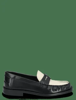 Two-tone leather loafers - Loafers|Mango