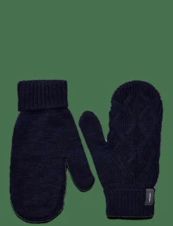 Icebreaker U Mer Cable Knit Mittens - Tumvantar MIDNIGHT NAVY/ROYAL NAVY