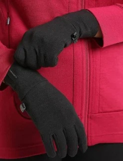 Icebreaker U Sierra Gloves - Fingervantar BLACK Clearance