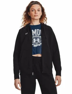 Under Armour UA Rival Fleece FZ Hoodie - Huvtröjor BLACK Discount