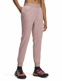Under Armour UA Rival Hi Rise Woven Pant - Sweatpants TOURMALINE PINK Clearance