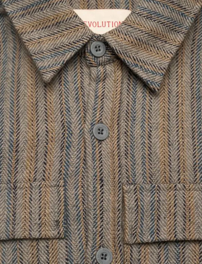 Utility Shirt - Randiga skjortor|Revolution Outlet
