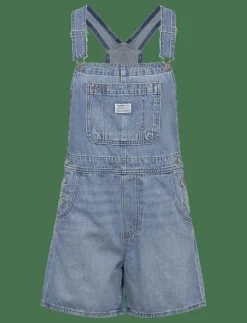 Levi's® UTILITY SHORTALL SUMMER JOB - Hängselbyxor LIGHT INDIGO - FLAT FINIS Discount