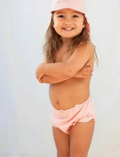 Geggamoja UV Baby swim pant frill 16 62/68 - Badblöja PINK Clearance