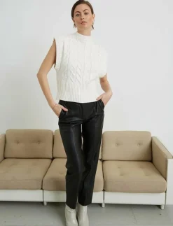 Bruuns Bazaar VeganiBBDagga pants - Skinnbyxor BLACK Clearance