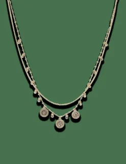 Pilgrim VERONICA coins & crystal necklace gold-plated - Statementhalsband GOLD PLATED Online