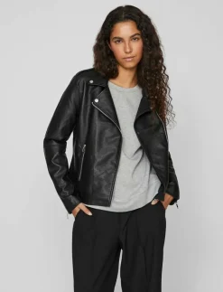 VICARA COATED JACKET - NOOS - Skinnjackor|Vila