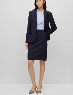 BOSS Vileah - Midi kjolar DARK BLUE Hot