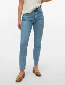 VMBRENDA HR MOM A CUT GU384 GA NOOS - Straight jeans|Vero Moda Hot