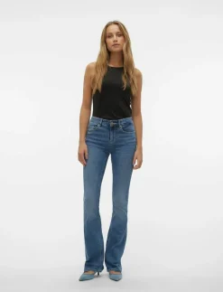 VMFLASH MR FLARED JEANS LI347 GA NOOS - Utsvängda jeans|Vero Moda Outlet
